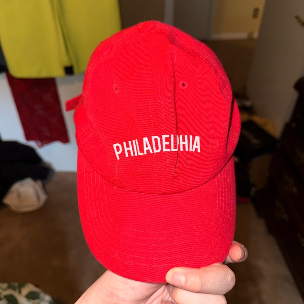 Red Philadelphia Baseball Cap